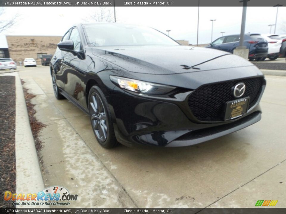 2020 Mazda MAZDA3 Hatchback AWD Jet Black Mica / Black Photo #1
