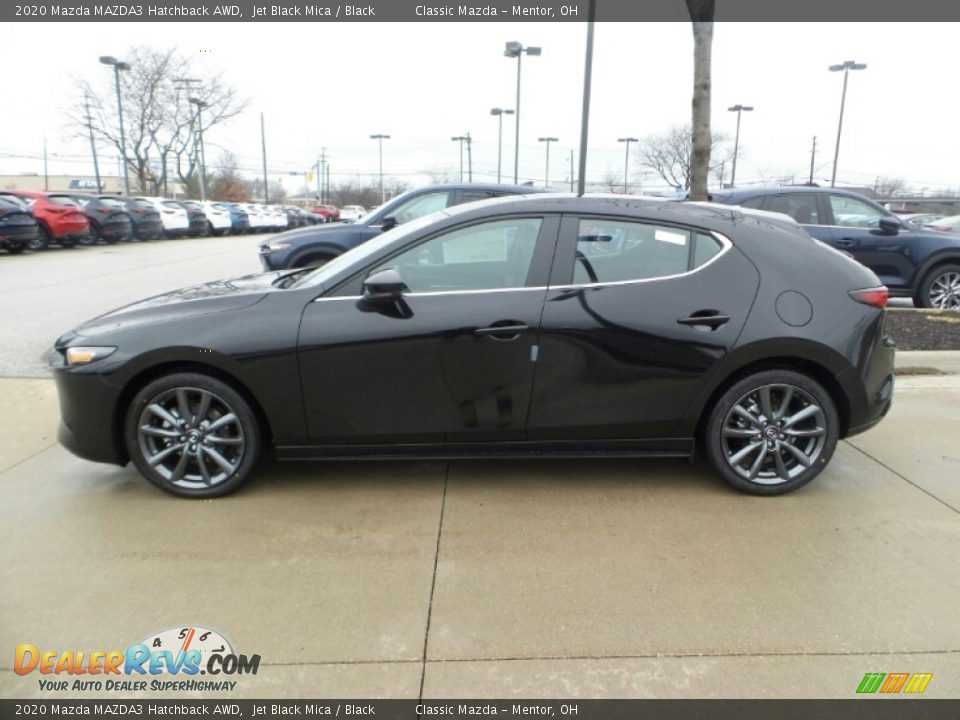 2020 Mazda MAZDA3 Hatchback AWD Jet Black Mica / Black Photo #4