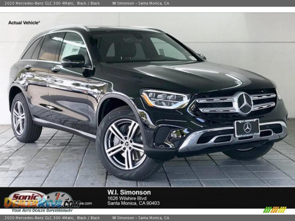 2020 Mercedes-Benz GLC 300 4Matic Black / Black Photo #1