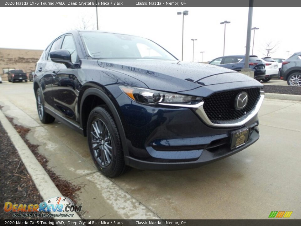 2020 Mazda CX-5 Touring AWD Deep Crystal Blue Mica / Black Photo #1