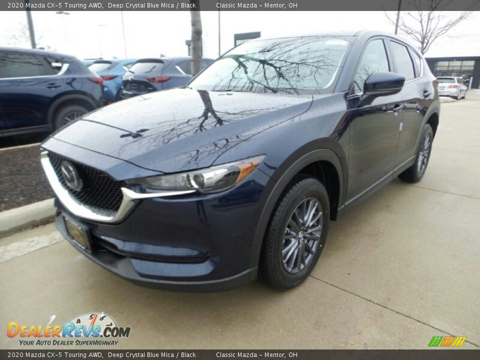 2020 Mazda CX-5 Touring AWD Deep Crystal Blue Mica / Black Photo #3