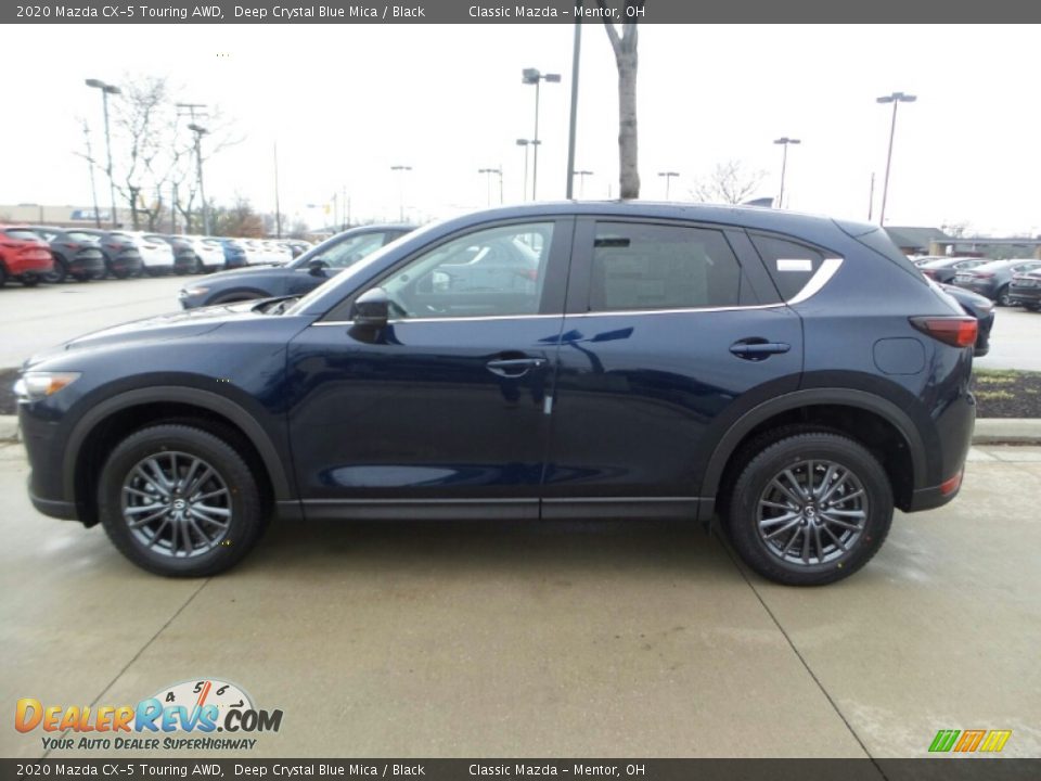 2020 Mazda CX-5 Touring AWD Deep Crystal Blue Mica / Black Photo #4
