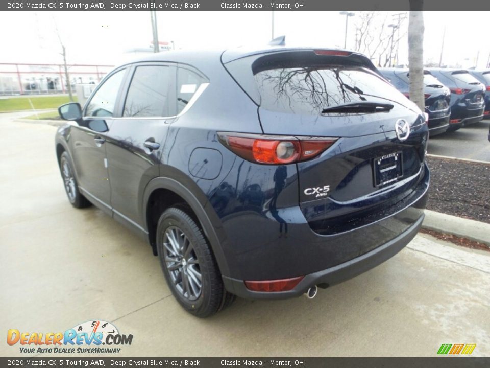 2020 Mazda CX-5 Touring AWD Deep Crystal Blue Mica / Black Photo #5
