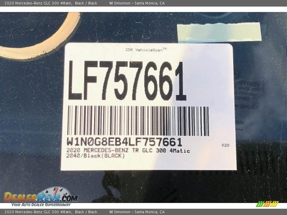 2020 Mercedes-Benz GLC 300 4Matic Black / Black Photo #11