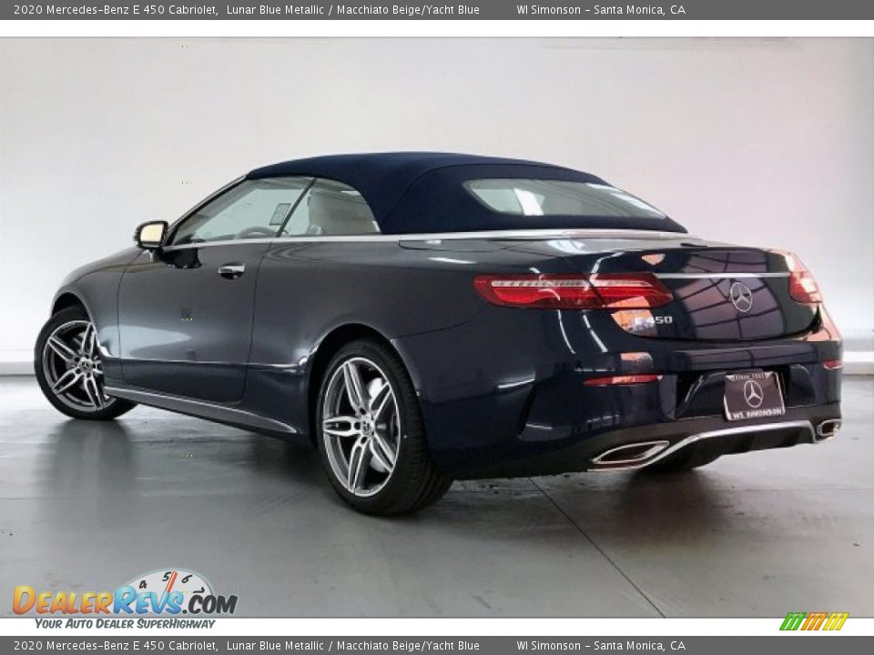 2020 Mercedes-Benz E 450 Cabriolet Lunar Blue Metallic / Macchiato Beige/Yacht Blue Photo #2