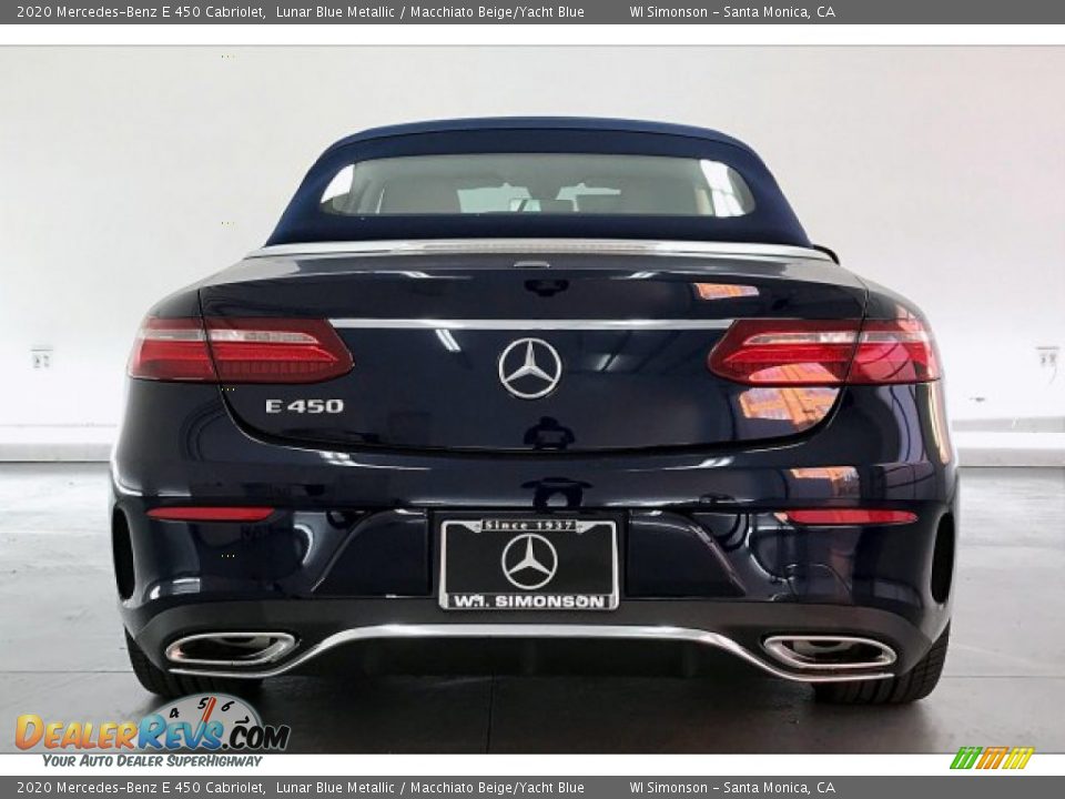 2020 Mercedes-Benz E 450 Cabriolet Lunar Blue Metallic / Macchiato Beige/Yacht Blue Photo #3