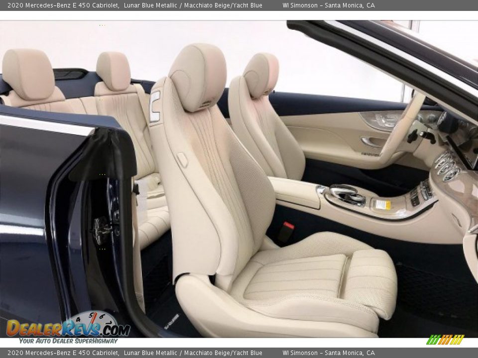 Macchiato Beige/Yacht Blue Interior - 2020 Mercedes-Benz E 450 Cabriolet Photo #5