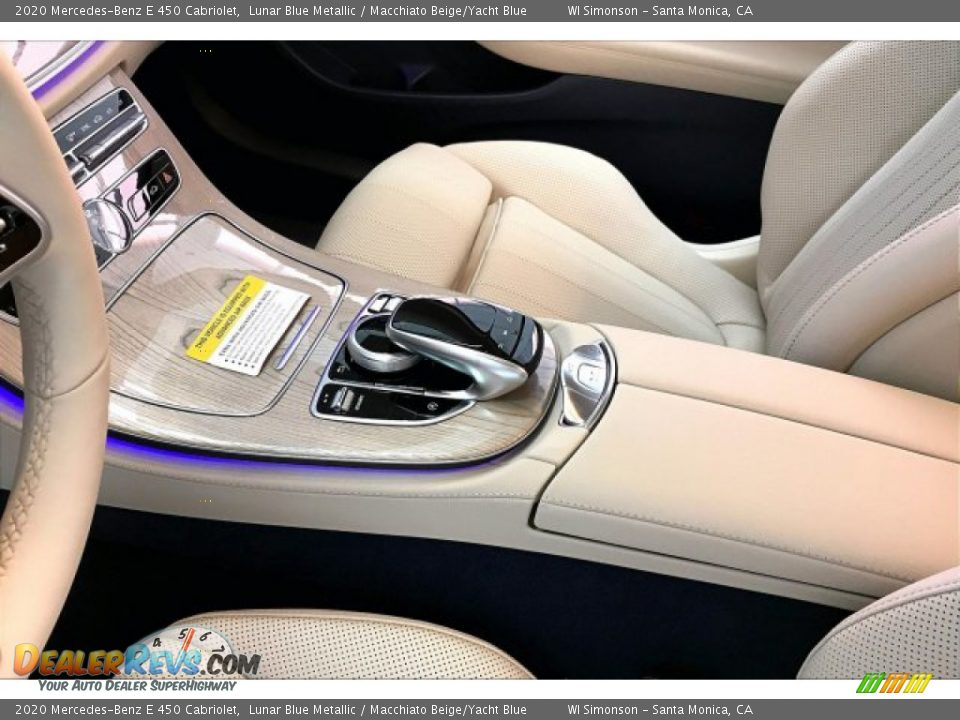 2020 Mercedes-Benz E 450 Cabriolet Lunar Blue Metallic / Macchiato Beige/Yacht Blue Photo #7