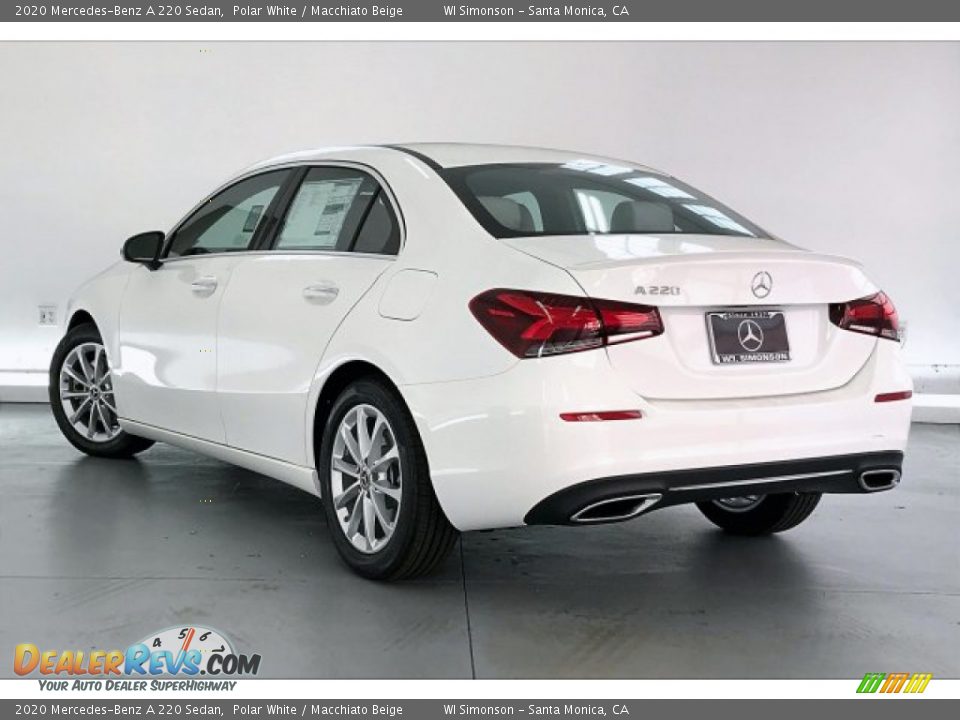 2020 Mercedes-Benz A 220 Sedan Polar White / Macchiato Beige Photo #2