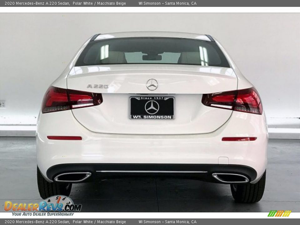 2020 Mercedes-Benz A 220 Sedan Polar White / Macchiato Beige Photo #3