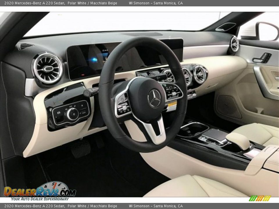 2020 Mercedes-Benz A 220 Sedan Polar White / Macchiato Beige Photo #4