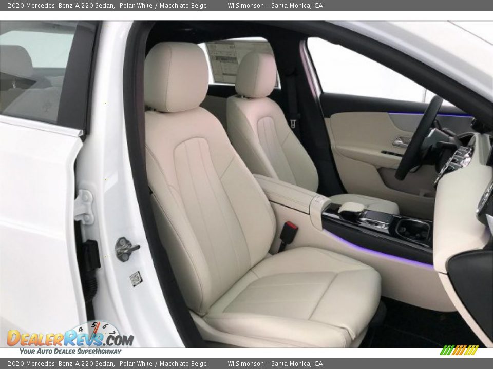 2020 Mercedes-Benz A 220 Sedan Polar White / Macchiato Beige Photo #5