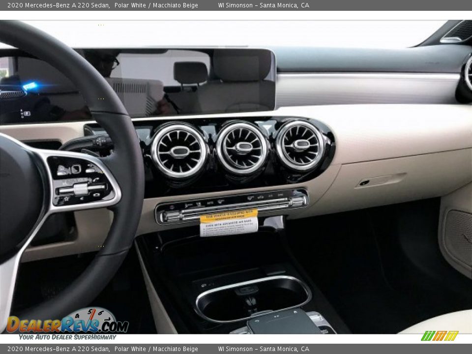 2020 Mercedes-Benz A 220 Sedan Polar White / Macchiato Beige Photo #6