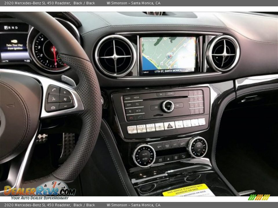 2020 Mercedes-Benz SL 450 Roadster Black / Black Photo #6