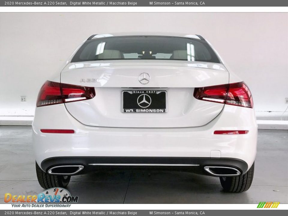 2020 Mercedes-Benz A 220 Sedan Digital White Metallic / Macchiato Beige Photo #3
