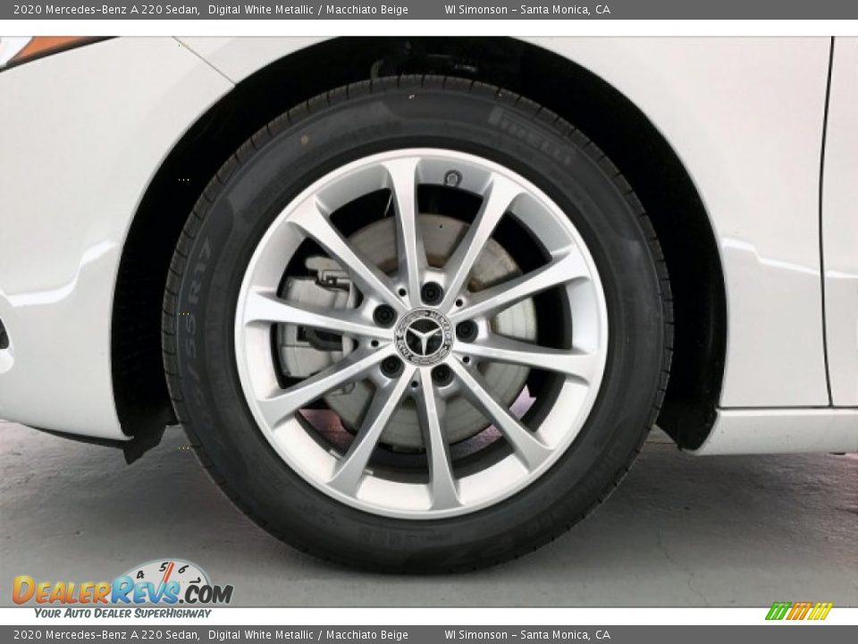 2020 Mercedes-Benz A 220 Sedan Digital White Metallic / Macchiato Beige Photo #9