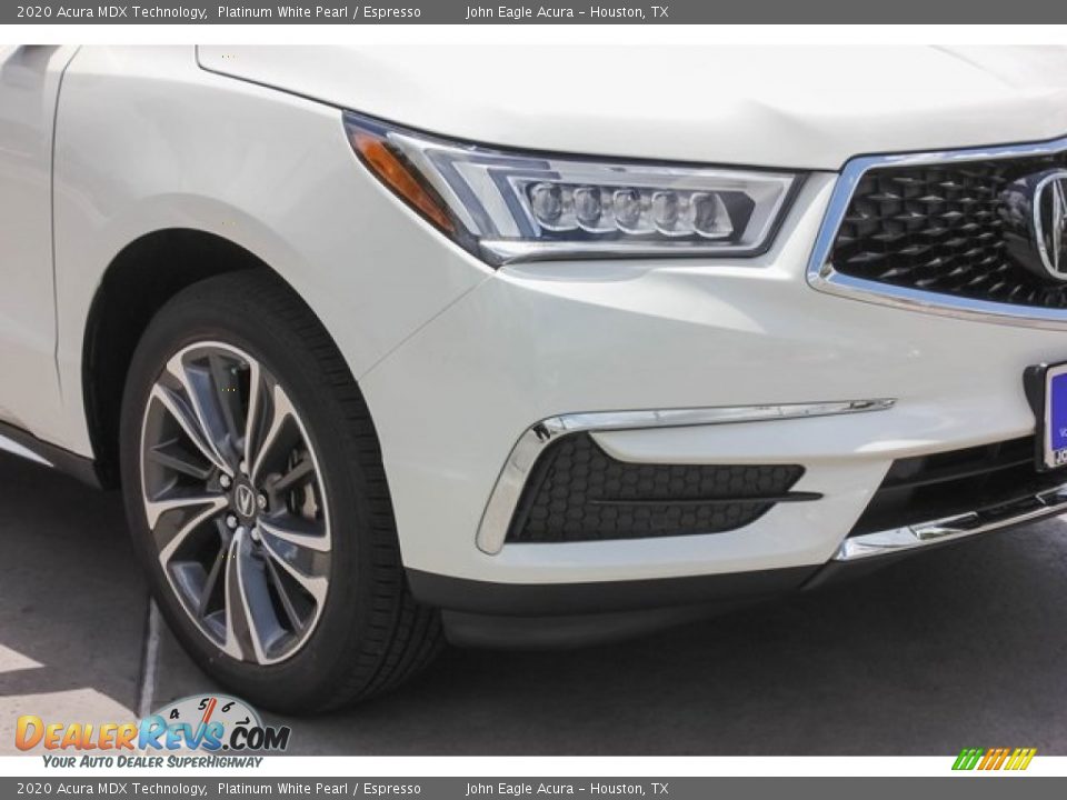 2020 Acura MDX Technology Platinum White Pearl / Espresso Photo #11