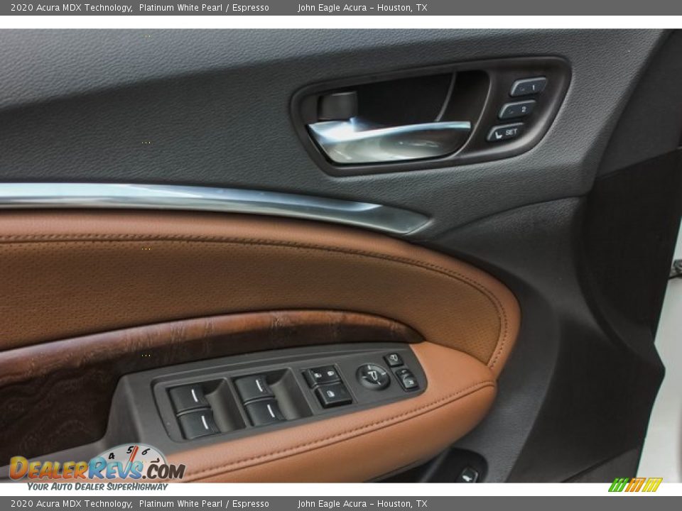 2020 Acura MDX Technology Platinum White Pearl / Espresso Photo #12