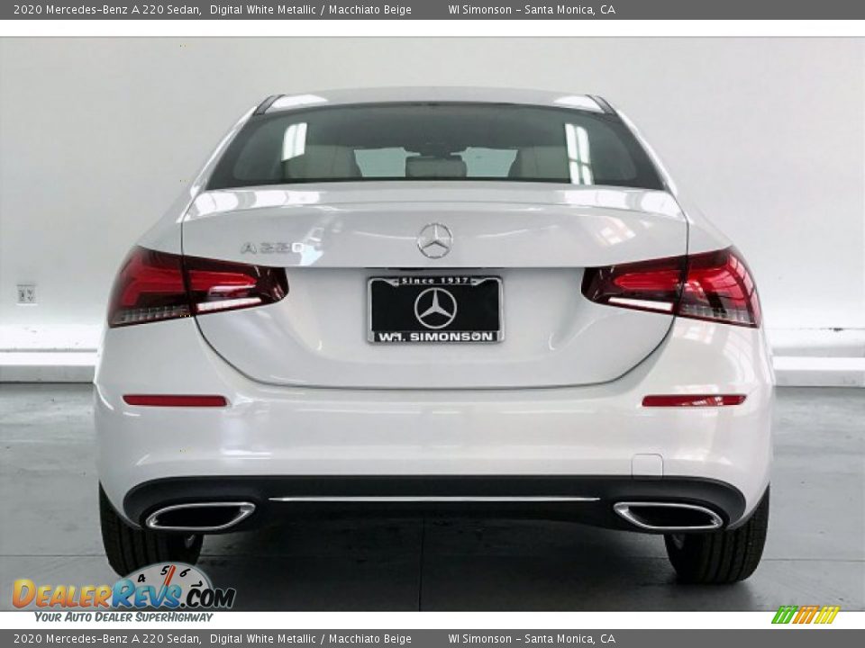 2020 Mercedes-Benz A 220 Sedan Digital White Metallic / Macchiato Beige Photo #3