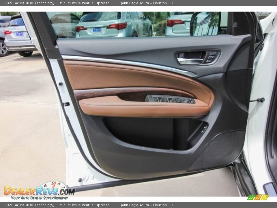 2020 Acura MDX Technology Platinum White Pearl / Espresso Photo #16