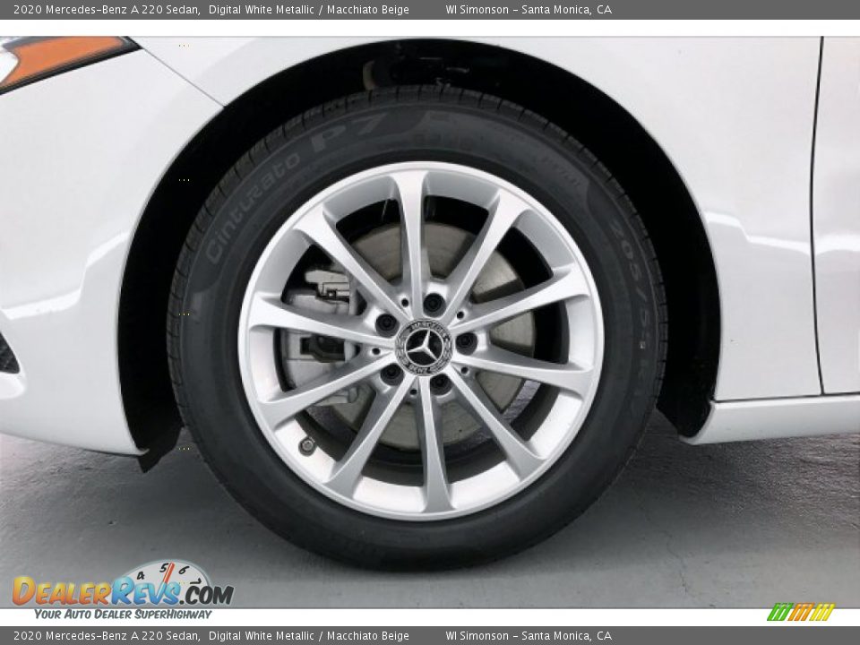 2020 Mercedes-Benz A 220 Sedan Digital White Metallic / Macchiato Beige Photo #9