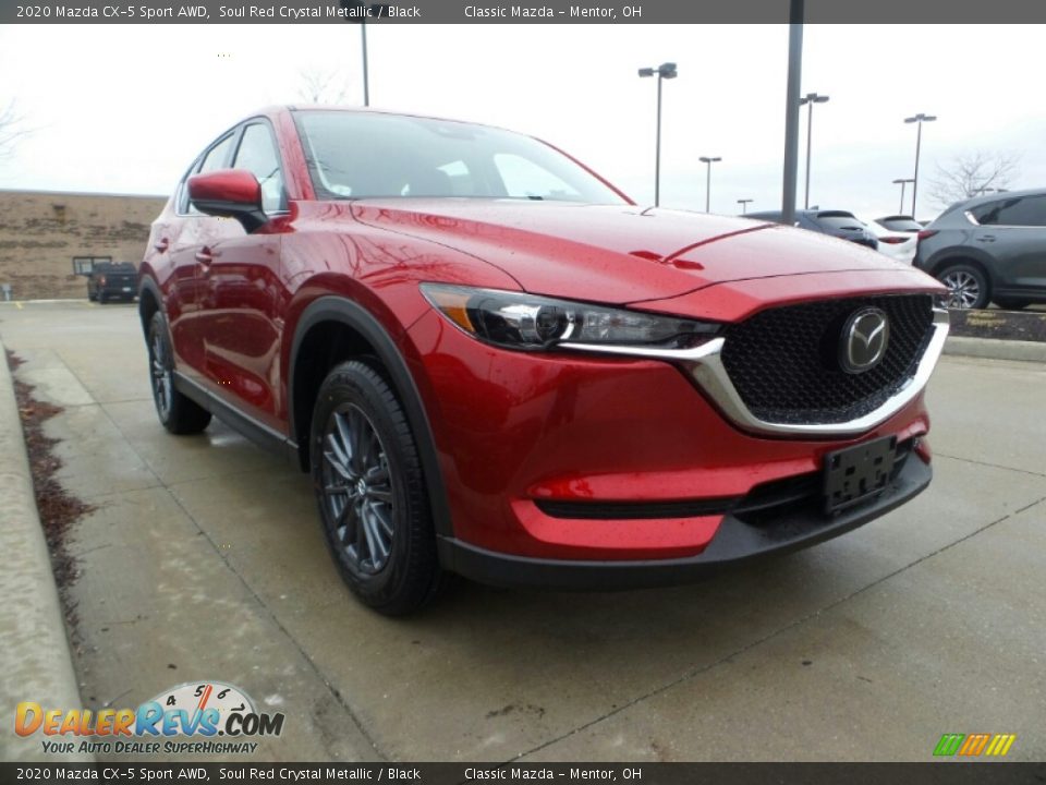 2020 Mazda CX-5 Sport AWD Soul Red Crystal Metallic / Black Photo #1