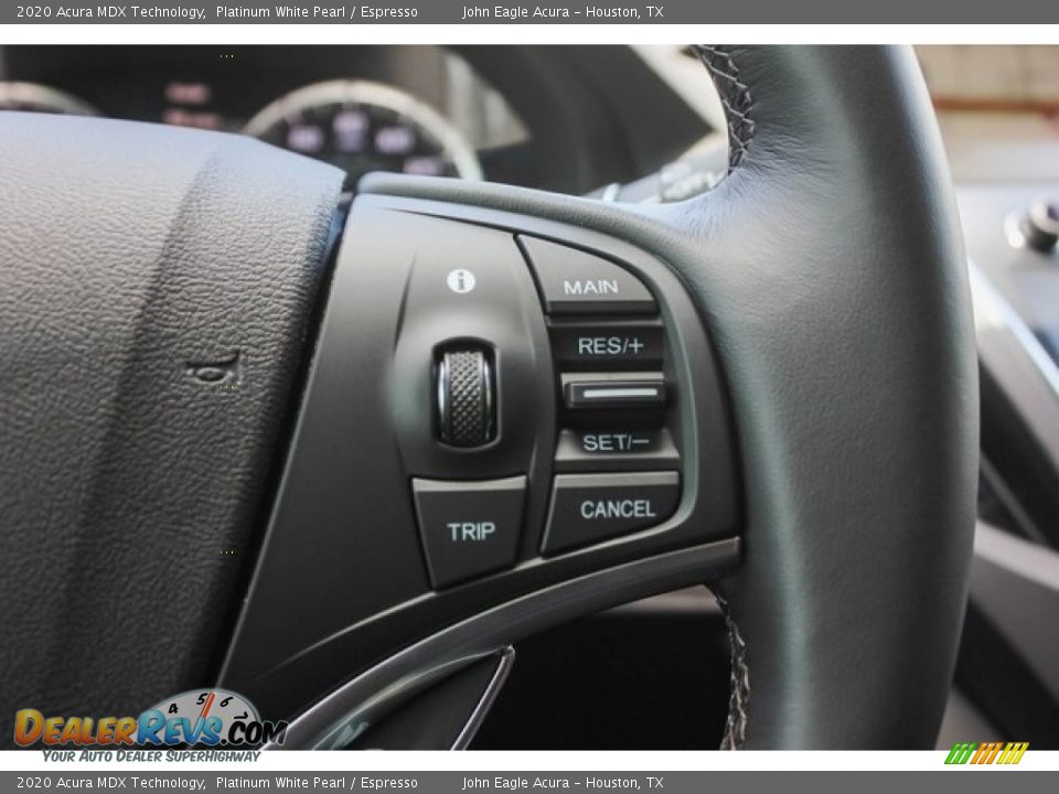 2020 Acura MDX Technology Platinum White Pearl / Espresso Photo #36