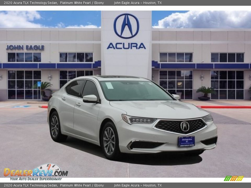 2020 Acura TLX Technology Sedan Platinum White Pearl / Ebony Photo #1