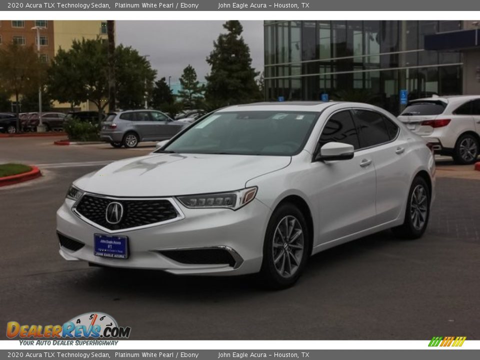 2020 Acura TLX Technology Sedan Platinum White Pearl / Ebony Photo #3