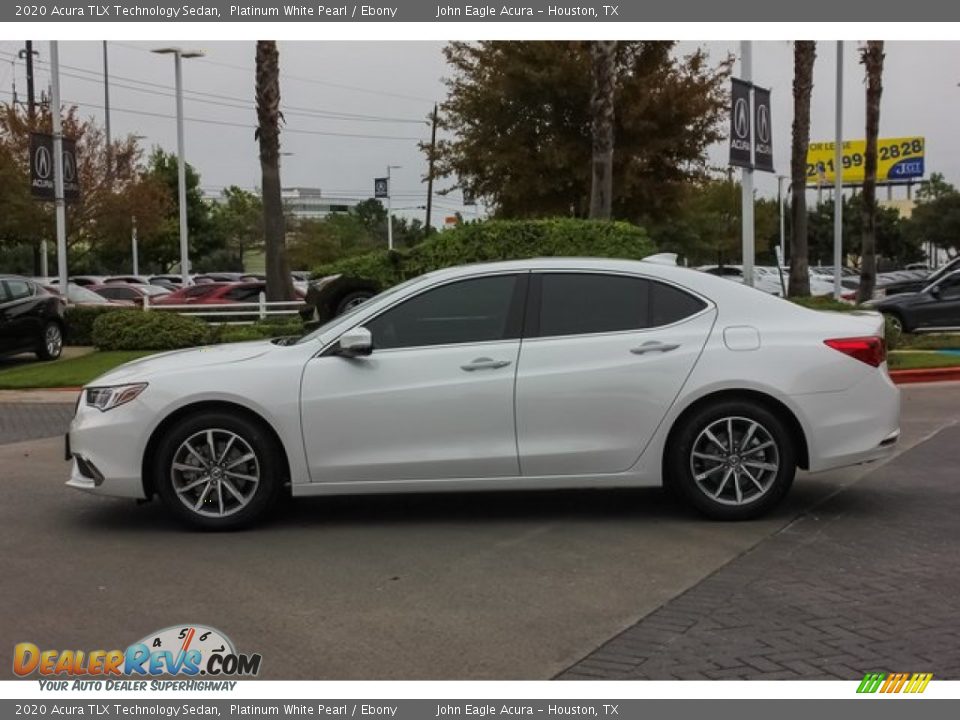 2020 Acura TLX Technology Sedan Platinum White Pearl / Ebony Photo #4