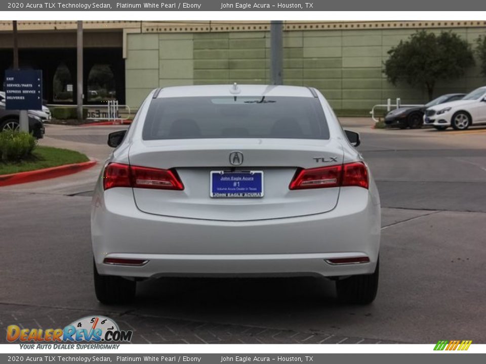 2020 Acura TLX Technology Sedan Platinum White Pearl / Ebony Photo #6