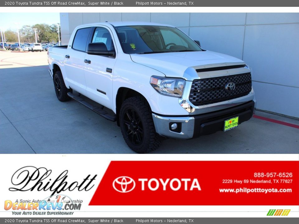 2020 Toyota Tundra TSS Off Road CrewMax Super White / Black Photo #1