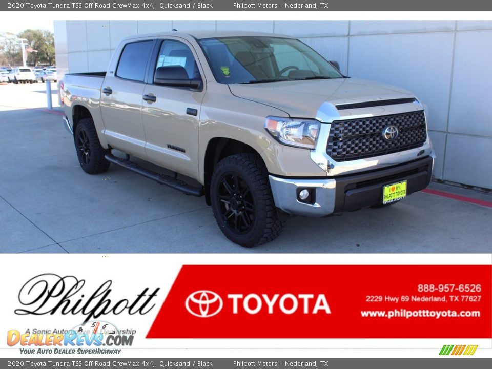 2020 Toyota Tundra TSS Off Road CrewMax 4x4 Quicksand / Black Photo #1