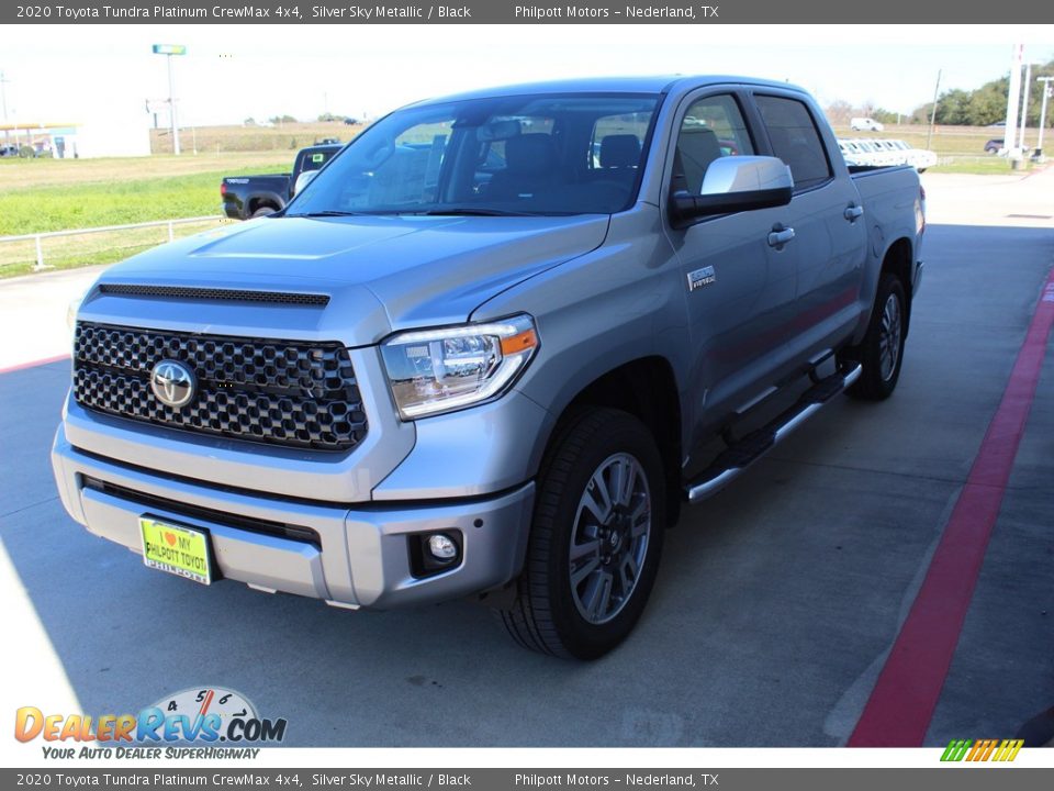 2020 Toyota Tundra Platinum CrewMax 4x4 Silver Sky Metallic / Black Photo #4