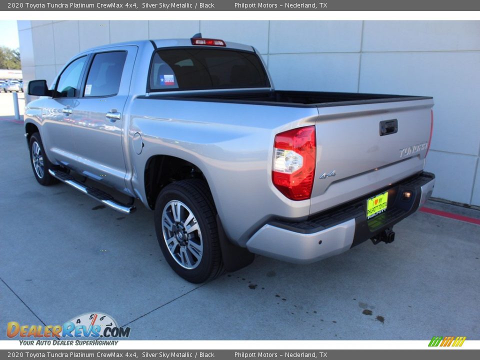 2020 Toyota Tundra Platinum CrewMax 4x4 Silver Sky Metallic / Black Photo #6