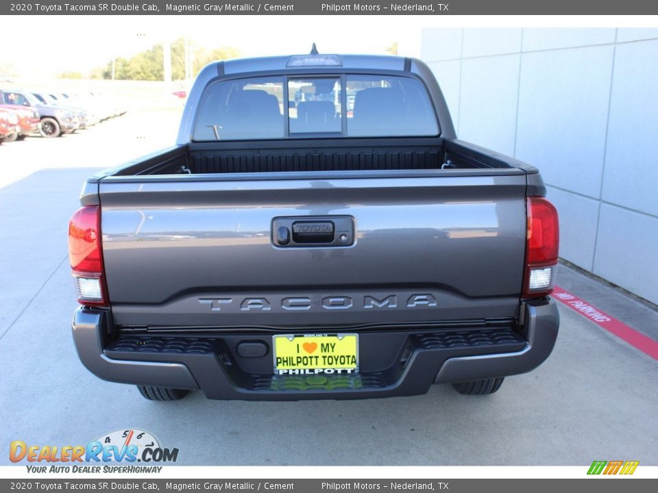 2020 Toyota Tacoma SR Double Cab Magnetic Gray Metallic / Cement Photo #7