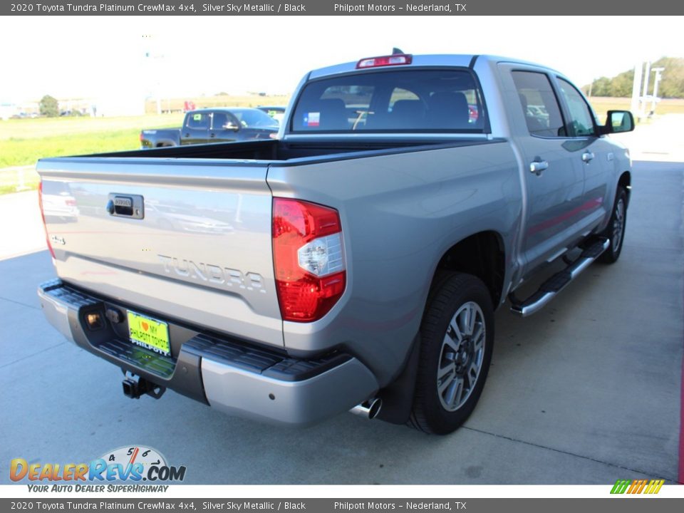 2020 Toyota Tundra Platinum CrewMax 4x4 Silver Sky Metallic / Black Photo #8