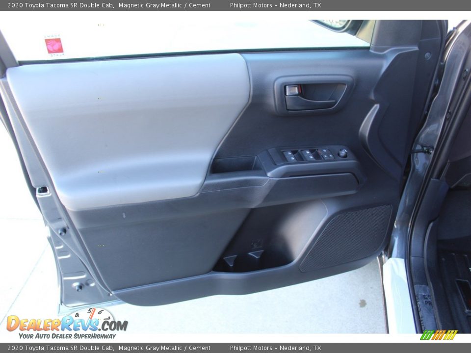 2020 Toyota Tacoma SR Double Cab Magnetic Gray Metallic / Cement Photo #9