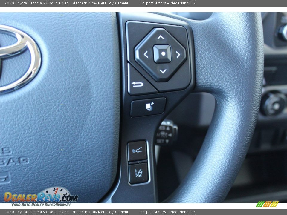 2020 Toyota Tacoma SR Double Cab Magnetic Gray Metallic / Cement Photo #12