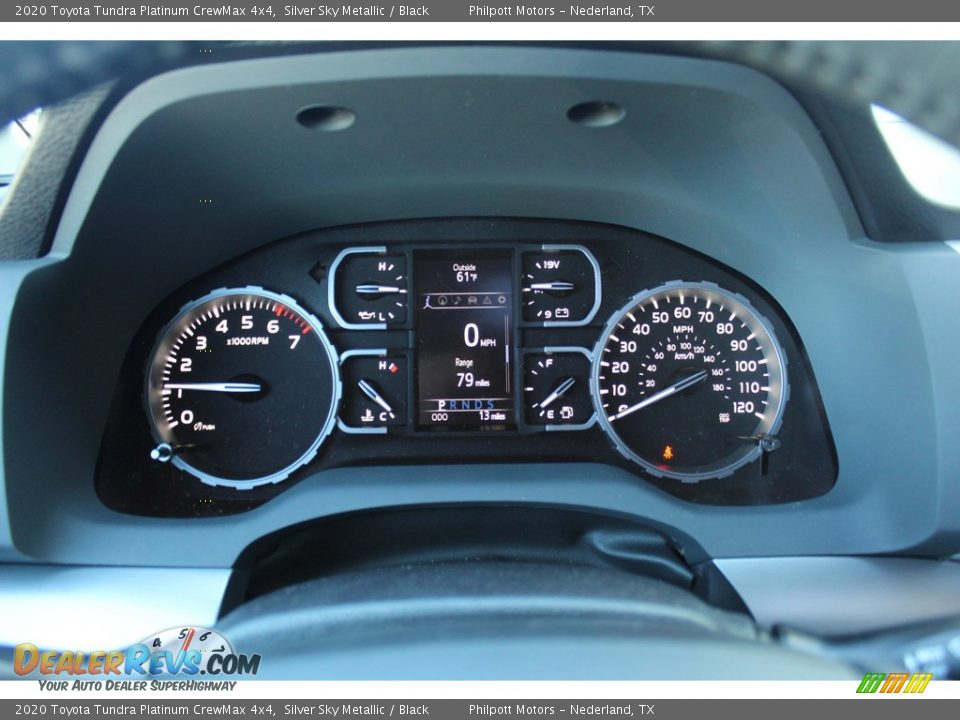 2020 Toyota Tundra Platinum CrewMax 4x4 Silver Sky Metallic / Black Photo #14