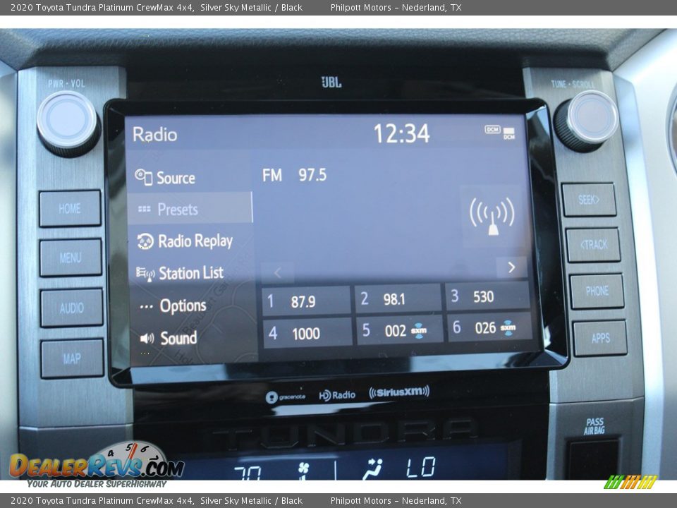2020 Toyota Tundra Platinum CrewMax 4x4 Silver Sky Metallic / Black Photo #16
