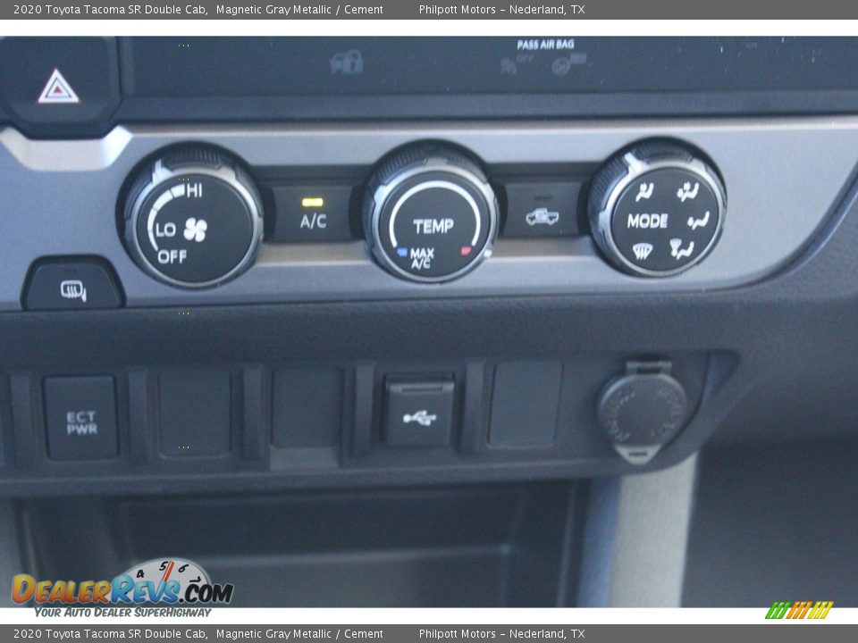 2020 Toyota Tacoma SR Double Cab Magnetic Gray Metallic / Cement Photo #16