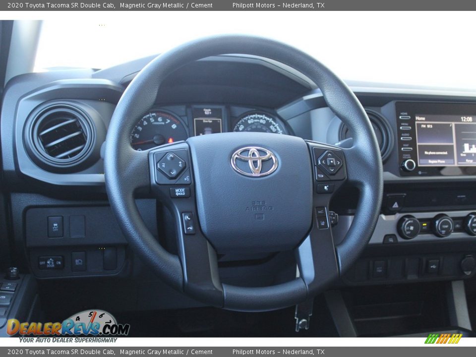 2020 Toyota Tacoma SR Double Cab Magnetic Gray Metallic / Cement Photo #21