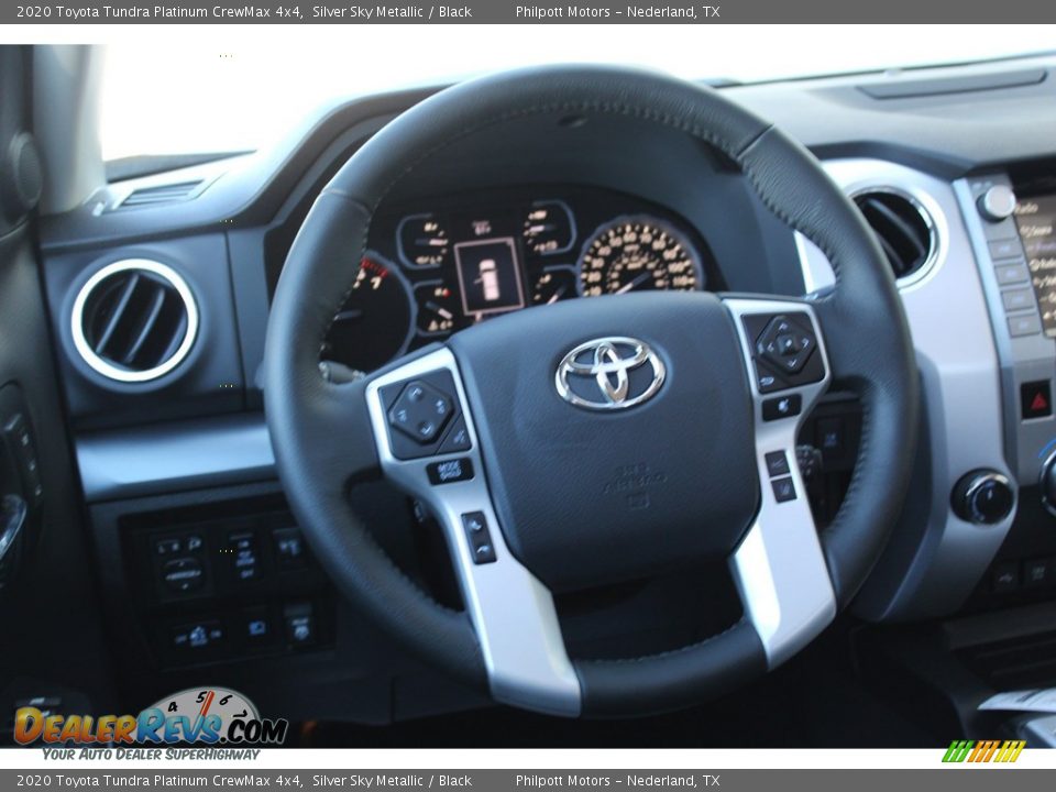 2020 Toyota Tundra Platinum CrewMax 4x4 Silver Sky Metallic / Black Photo #23