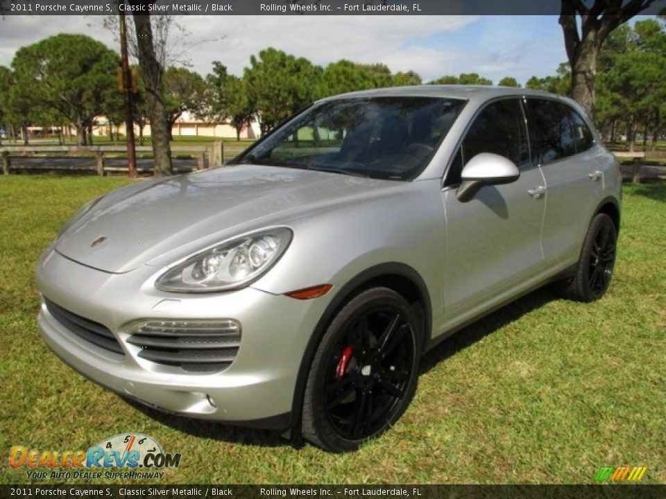 2011 Porsche Cayenne S Classic Silver Metallic / Black Photo #1