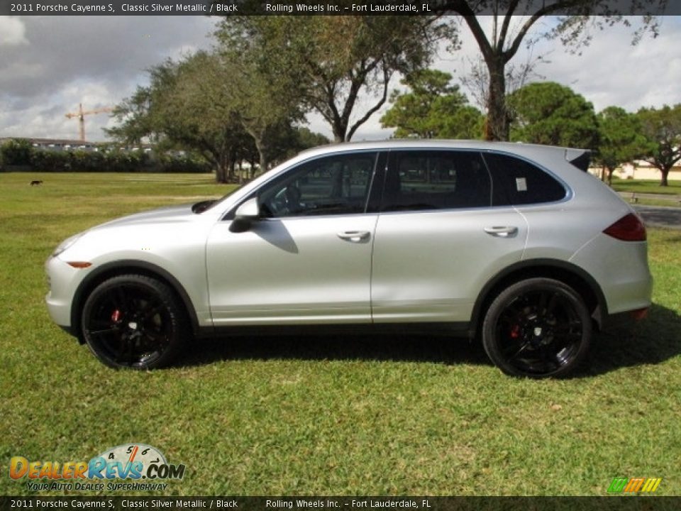 2011 Porsche Cayenne S Classic Silver Metallic / Black Photo #3
