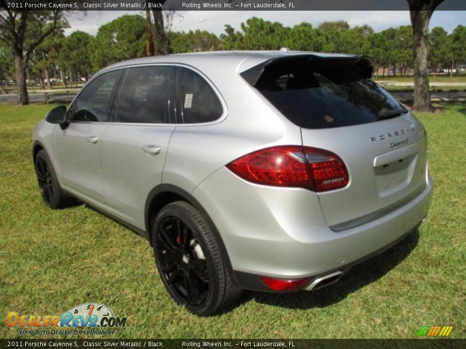 2011 Porsche Cayenne S Classic Silver Metallic / Black Photo #5
