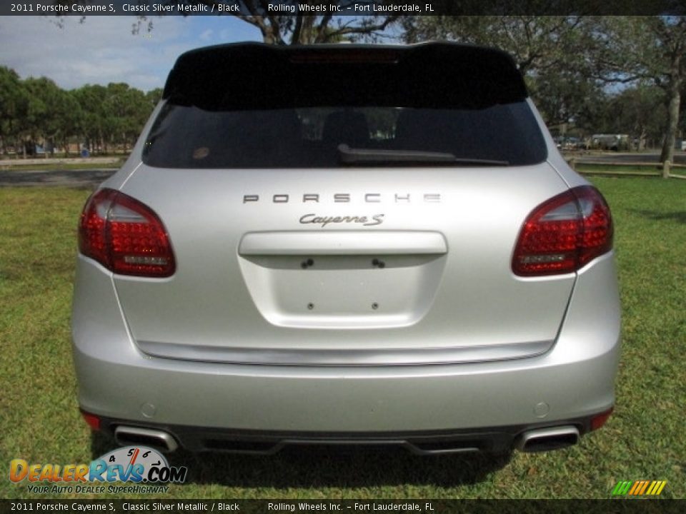 2011 Porsche Cayenne S Classic Silver Metallic / Black Photo #7