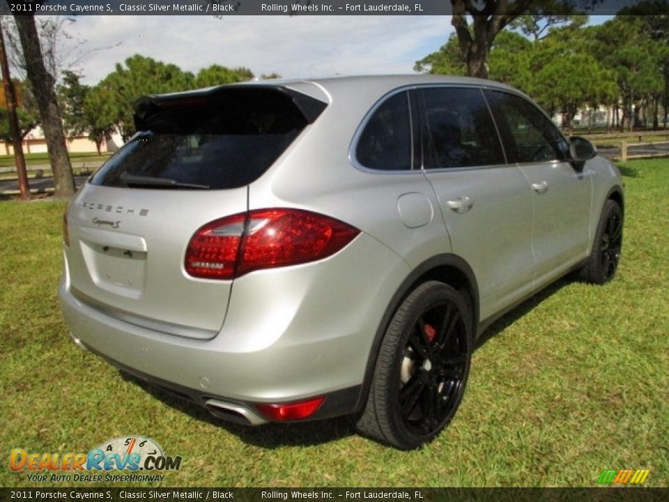 2011 Porsche Cayenne S Classic Silver Metallic / Black Photo #9