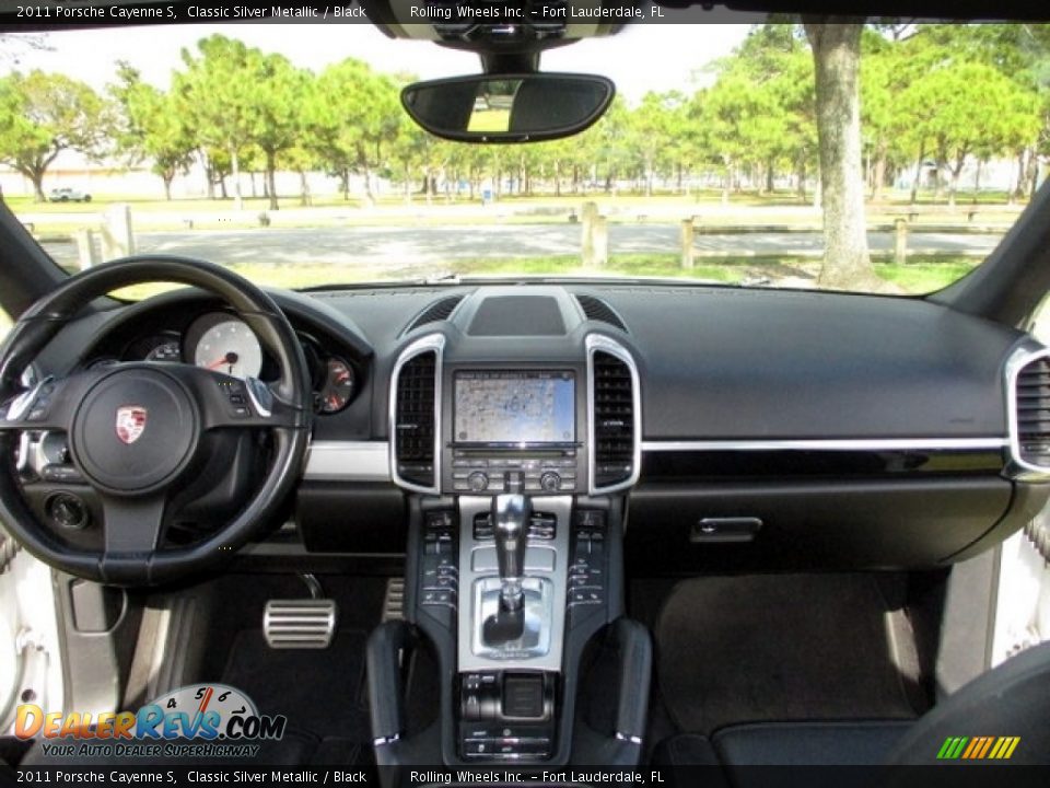 2011 Porsche Cayenne S Classic Silver Metallic / Black Photo #10